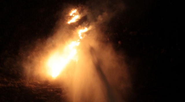 Atlama Kuleleri&#039;nin bulunduğu alanda yangın