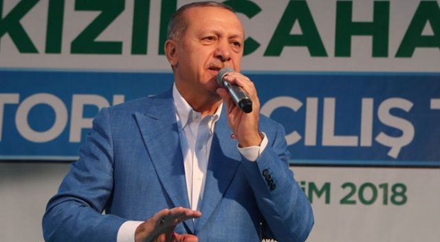 Cumhurbaşkanı Erdoğan: Teröre bulaşmış olanlar sandıktan çıkacak olurlarsa kayyum atarız