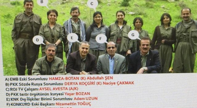 Terör örgütü elebaşlarıyla fotoğrafları ortaya çıkan HDP il başkanı tutuklandı