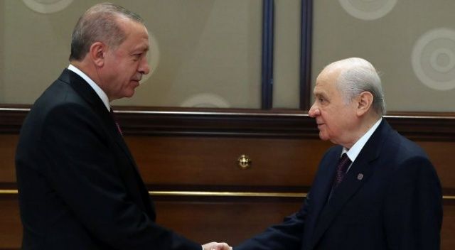 Cumhurbaşkanı Erdoğan ile MHP Genel Başkanı Bahçeli görüşmesi sona erdi