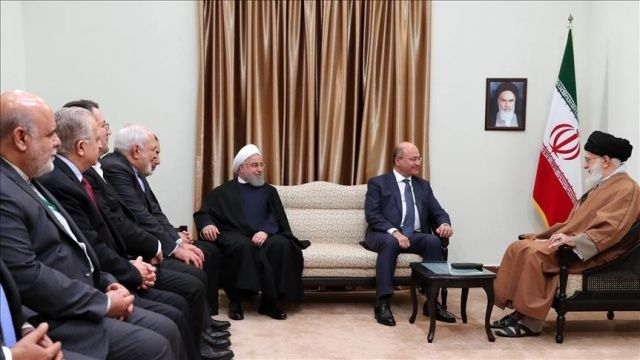 Irak Cumhurbaşkanı Salih İran lideri Hamaney ile bir araya geldi