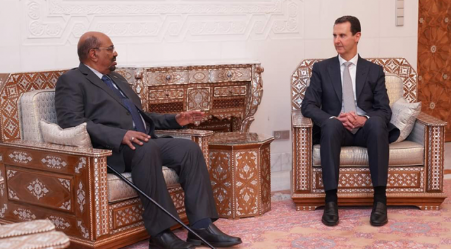 Esad, Sudan Cumhurbaşkanı Ömer el-Beşir ile görüştü