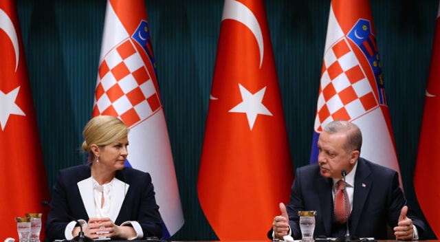 Cumhurbaşkanı Erdoğan ile Hırvatistan Cumhurbaşkanı&#039;ndan ortak basın toplantısı