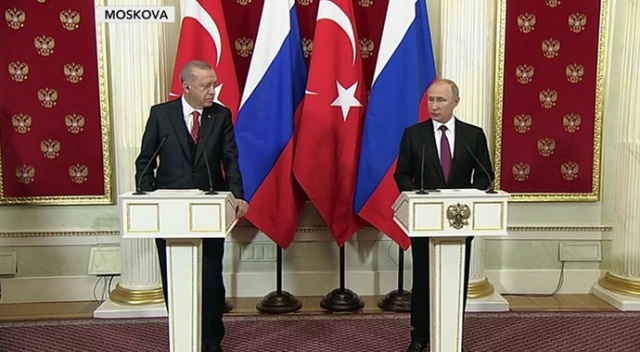 Cumhurbaşkanı Erdoğan ve Putin&#039;den önemli açıklamalar