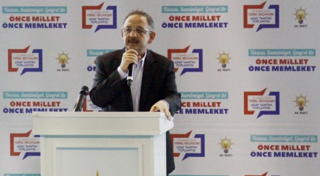 Mehmet Özhaseki, Çankırı Belediye Başkan Adaylarını açıkladı