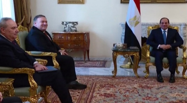 Pompeo, Mısır Cumhurbaşkanı Sisi ile görüştü