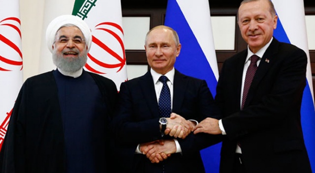Erdoğan, Putin ve Ruhani&#039;den ortak açıklama