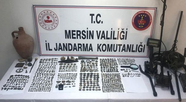Mersin&#039;de tarihi eser kaçakçılığı operasyonu: 6 gözaltı
