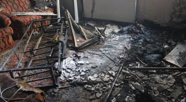 Suriyeli çocukların ateşle oyunu evi kül etti