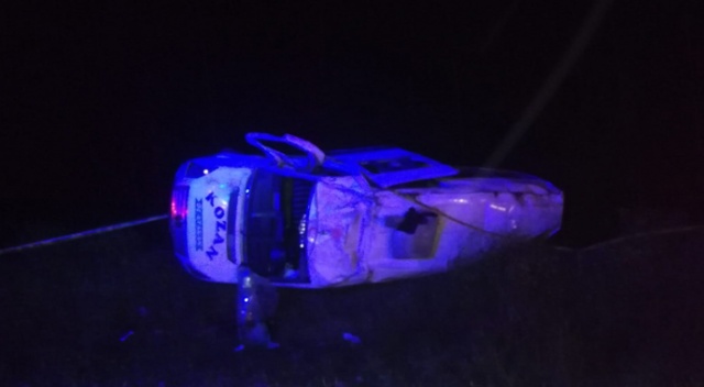 Yolcu minibüsü şarampole devrildi, 1 kişi hayatını kaybetti