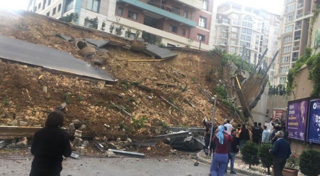 Başakşehir&#039;de istinat duvarı çöktü: 1 kişi hayatını kaybetti