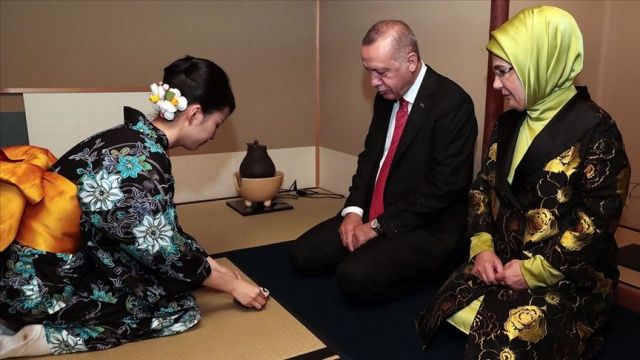 Cumhurbaşkanı Erdoğan çay seremonisine katıldı