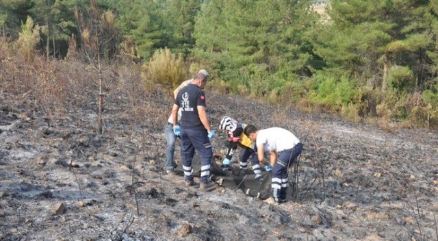Osmaniye’de çıkan orman yangınında bir kişi yanarak öldü