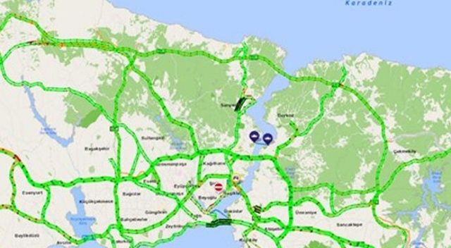 Bayramın 2. günü İstanbul trafiği yüzde 8&#039;i gösterdi