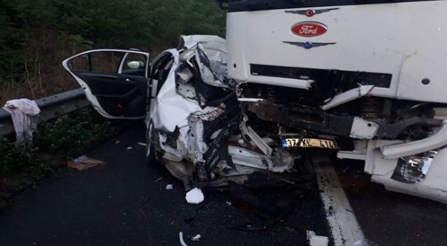 TEM Otoyolunda korkutan zincirleme trafik kazası: 6 yaralı