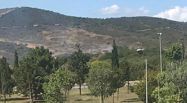 Tuzla Piyade Okulunda çıkan yangın söndürüldü