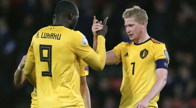 De Bruyne yıldızlaştı, Belçika gol oldu yağdı