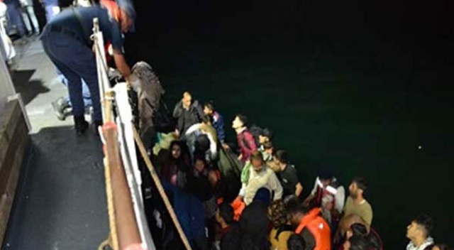 Enez açıklarında 41 düzensiz göçmen yakalandı