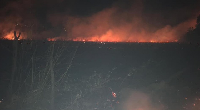 Ortaca’daki yangını söndürme çalışmaları devam ediyor