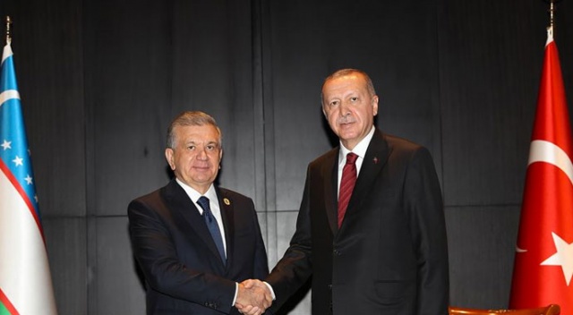 Cumhurbaşkanı Erdoğan ile Mirziyoyev bir araya geldi