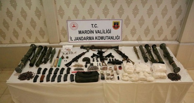 Mardin&#039;deki terör operasyonunda PKK&#039;nın lav silahı zulası patlatıldı