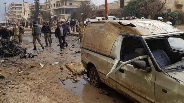 Afrin&#039;de bomba yüklü araçla terör saldırısı