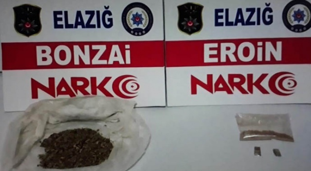 Elazığ&#039;da uyuşturucu operasyonları: 2 tutuklama