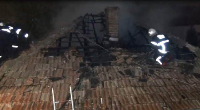 Kırıkkale&#039;de korkutan ev yangını
