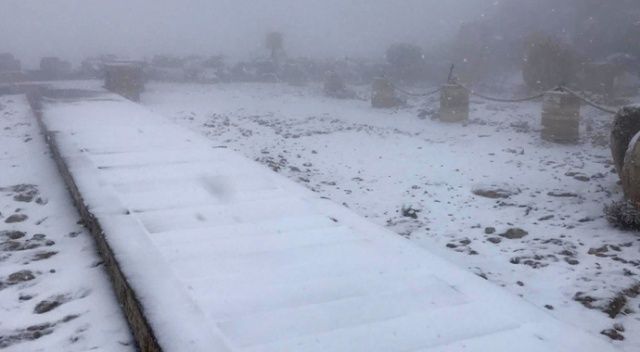 Nemrut Dağı’na ilk kar düştü