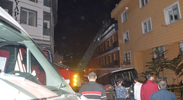 Şişli’de 9 katlı binada korkutan yangın