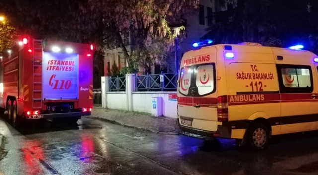 İstanbul’da 8 katlı apartmanda korkutan yangın