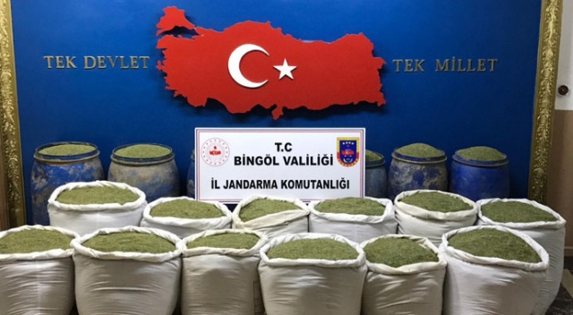 Bingöl ve Diyarbakır&#039;da ton 351 kilogram uyuşturucu ele geçirildi