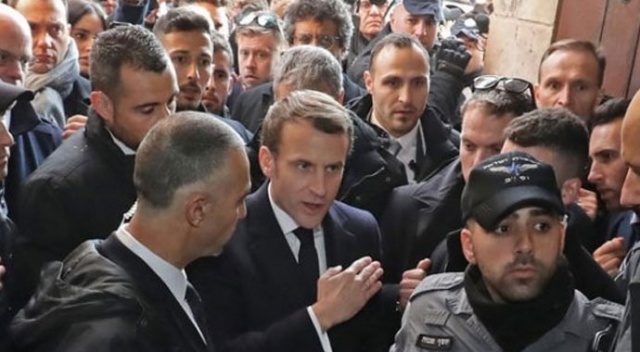 Macron&#039;dan İsrail polisine fırça!