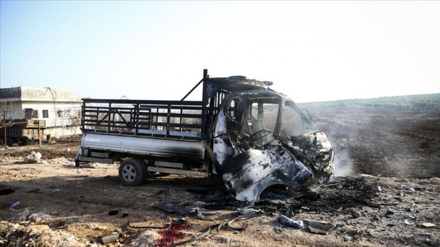 Tel Rıfat&#039;ta yuvalanan YPG/PKK&#039;lı teröristlerden Afrin&#039;e füzeli saldırı