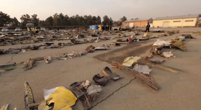 Ukrayna, uçak enkazına ait yeni görüntüler yayınladı