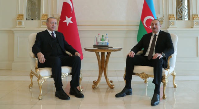 Erdoğan ve Azerbaycan Cumhurbaşkanı Aliyev ortak basın toplantısı düzenledi