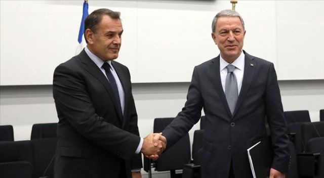 Hulusi Akar, Yunan Savunma Bakanı ile görüştü