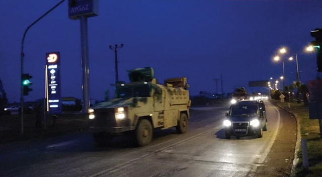 Suriye sınırına tank ve zırhlı iş makineleri sevk edildi