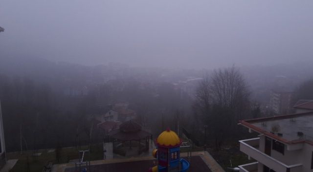Zonguldak sis ile uyandı