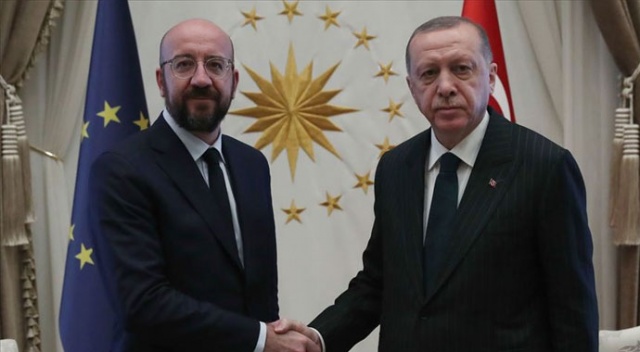 Cumhurbaşkanı Erdoğan, Charles Michel’i kabul etti