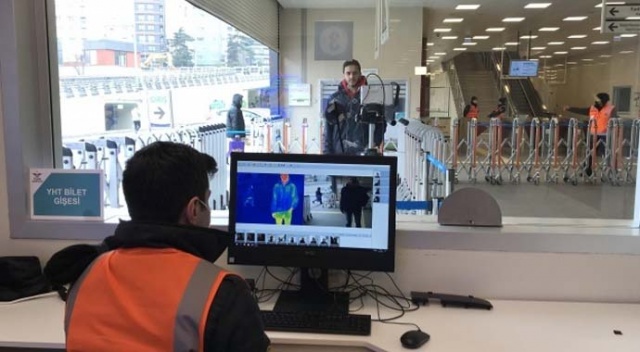 Marmaray istasyonlarında koronavirüse karşı termal kamera dönemi