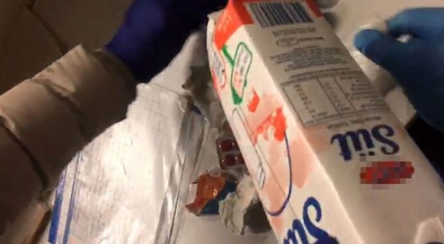 Uyuşturucu maddeyi süt ambalajlarında saklayan çeteye operasyon: 9 gözaltı