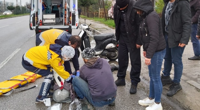 Terme&#039;de motosiklet kazası: 1 yaralı