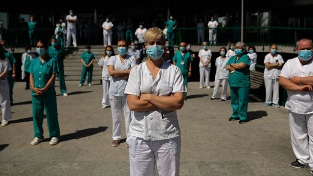 İspanya&#039;da sağlık çalışanları eylem yaptı
