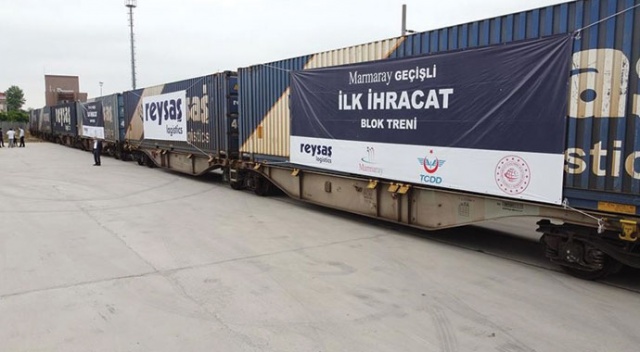 Marmaray geçişli ilk ihracat blok treni Sakarya&#039;dan yola çıkıyor