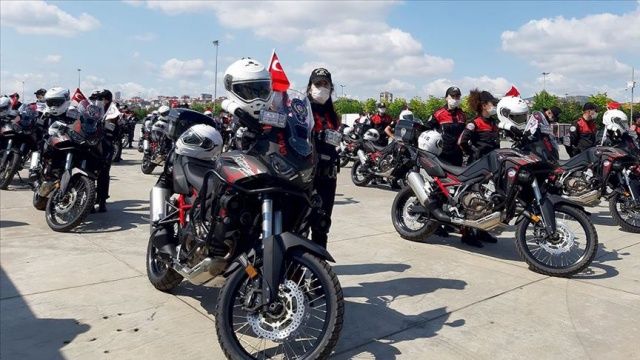 Emniyet Teşkilatına 150 motosiklet alındı