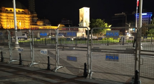 Taksim Meydanı bariyerlerle çevrildi