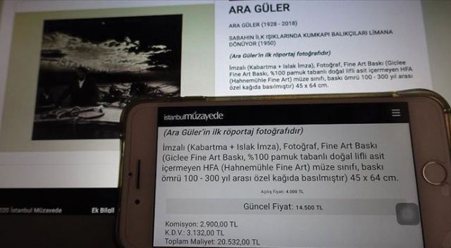 Ara Güler&#039;in ilk röportaj fotoğrafı 20 bin 532 liraya satıldı