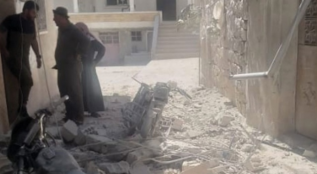 Esad rejiminden İdlib&#039;in güneyine hava saldırısı