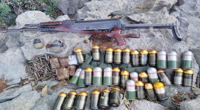 MSB: &#039;PKK’lı teröristlere ait çok sayıda silah ve mühimmat ele geçirildi&#039;